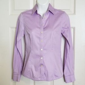Banana Republic Purple Button Up Long Sleeve Shirt